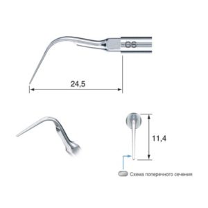 Product photo: G6-E - насадка для удаления зубного камня (для скалера EMS) | NSK Nakanishi (Япония)