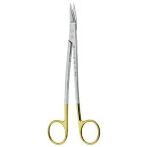 Product photo: Ножницы для десны N1 изогнутые с твердосплавными вставками и золотистыми ручками
