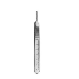 Product photo: Ручка для скальпеля №3 с линейкой | Nopa Instruments (Германия)