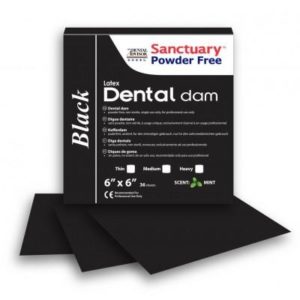 Product photo: Sanctuary Black Latex Dental dam - листы для коффердама латексные черные | Sanctuary Health SDN BHD (Малазия)