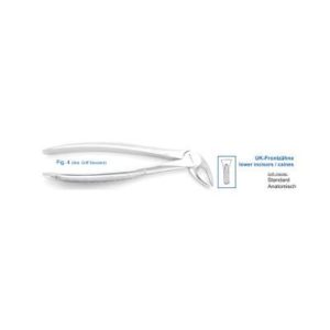 Product photo: Щипцы для удаления зубов нижние резцы/клыки | HLW Dental Instruments (Германия)