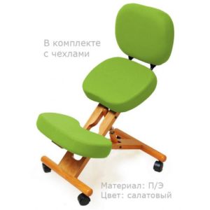 Product photo: Smartstool KW02B с чехлом — деревянный коленный стул со спинкой